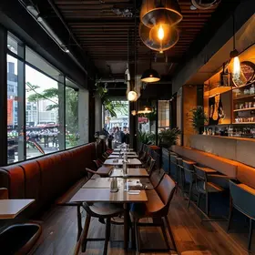 restaurante interativo de futebol