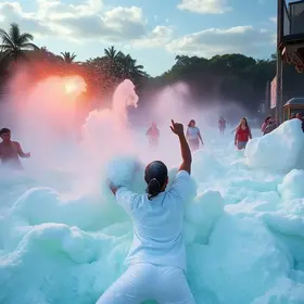 festa da espuma