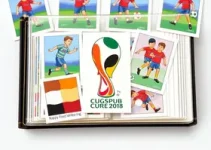 trocar figurinhas do álbum da Copa do Mundo