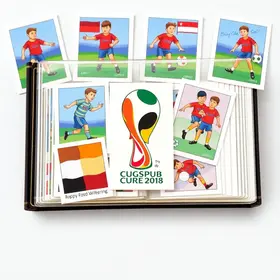 trocar figurinhas do álbum da Copa do Mundo