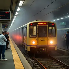 caos no transporte público