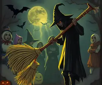 festa de Halloween do Vassoura Quebrada